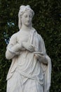 statue of hygiea in the park of the castle of schonbrunn - vienna - austria