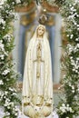 Statue of the image of Our Lady of Fatima Royalty Free Stock Photo