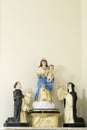 Statue of the image of Our Lady of Pompeii Rosary