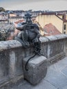 Statue of the imp making a selfie on the slope of San Juan, recently installed