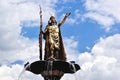 Statue of Inca Pachacutec in Cusco, Peru Royalty Free Stock Photo