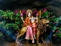 Statue of Indian Goddess Skandmata at mata vaishno devi temple, Vrindavan
