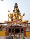 Indian hindu god Shiva statue in Omkareshwar, Madhya Pradesh, India. Royalty Free Stock Photo