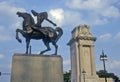 Statue of Indian on Horse, Grant Park, Chicago, Illinois Royalty Free Stock Photo