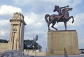 Statue of Indian on Horse, Grant Park, Chicago, Illinois Royalty Free Stock Photo