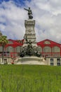 The statue of Infante Dom Henrique, Portuguese explorer Henry the Navigator, built in 1894 in Ribeira, Porto, Portugal