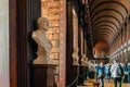 Statue inside the Book of Kells of Trinity College Royalty Free Stock Photo