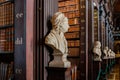 Statue inside the Book of Kells of Trinity College Royalty Free Stock Photo