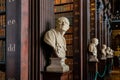 Statue inside the Book of Kells of Trinity College Royalty Free Stock Photo
