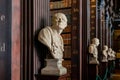 Statue inside the Book of Kells of Trinity College Royalty Free Stock Photo