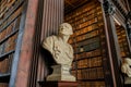 Statue inside the Book of Kells of Trinity College Royalty Free Stock Photo