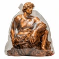 Bronze Statue In Clear Packaging: A Unique Artistic Display