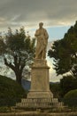 Statue of Ioannis Kapodistrias in Corfu, Kerkyra, Greece.