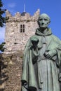 Luke Wadding Statue and the French Church in Waterford