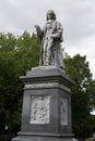 A statue of Isaac Watts at Watts Park in Southampton, Hampshire, UK