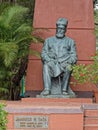 Statue of Jamsetji Nusserwanji Tata an Indian pioneer industrialist, Founder of Tata group, bronze statue