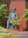Statue of Jamsetji Nusserwanji Tata an Indian pioneer industrialist, Founder of Tata group, bronze statue