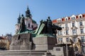 Statue of Jan Hus Royalty Free Stock Photo