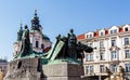 Statue of jan Hus Royalty Free Stock Photo