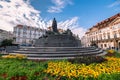 Statue of Jan Hus on Prague Old Town Square Royalty Free Stock Photo