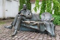 Statue Jan Karski,,member of the Polish underground army WW2