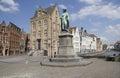 Statue of Jan van Eyck Royalty Free Stock Photo