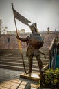 Statue of the Janissary, elite infantry units that formed the Ottoman Sultan`s household troops Royalty Free Stock Photo