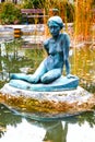 Statue in Japanese garden, Budapest Royalty Free Stock Photo