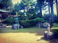 Statue in Japanese temple , Sado Island, Japan Royalty Free Stock Photo