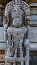 Statue of Jaya, gatekeeper of Vaikuntha at entrance of Sri Lakshimi Narasimha Swamy Temple, Javagal, Hassan Royalty Free Stock Photo