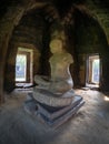 Statue of Jayavarman VII at Phimai historical park. Royalty Free Stock Photo