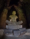 Statue of Jayavarman VII at Phimai historical park. Royalty Free Stock Photo