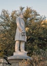 Statue Jefferson Davis, The Confederate War Memorial in Dallas, Texas Royalty Free Stock Photo