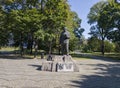 A statue of Jerzy Zietek who was a General and Politician, in Katowice