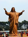 Statue of Jesus at Bandel Church premises.