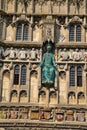 Statue of Jesus Christ, Christ Church gate, Canterbury,England