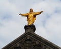 Statue of Jesus Christ on the church Royalty Free Stock Photo