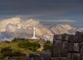 A Statue of Jesus Christ in close to Cuzco Peru