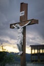 Statue of Jesus Christ on the cross Royalty Free Stock Photo