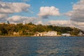 Statue of Jesus Christ on a hill overlooking the bay of Havana. Cuba. Royalty Free Stock Photo