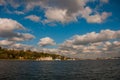 Statue of Jesus Christ on a hill overlooking the port and the Bay of Havana. Cuba. Royalty Free Stock Photo