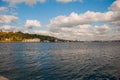 Statue of Jesus Christ on a hill overlooking the port and the Bay of Havana. Cuba. Royalty Free Stock Photo