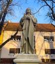 Statue of Jesus Christ in the historical center of the city Royalty Free Stock Photo