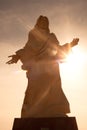 A statue of Jesus Christ, an iconic landmark in the mining city of Calama