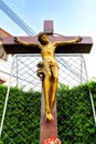 Statue of Jesus Christ. Sacred Heart. Christianity symbol Royalty Free Stock Photo