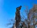 Statue of Jesus in the city center area of rome italy Royalty Free Stock Photo