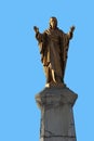 Statue of Jesus in the courtyard of the church