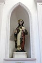 The statue of Jesus at a Japanese Catholic Church Royalty Free Stock Photo