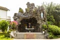The Statue Of Jesus And Virgin Mary In A Stone Cave At Phu Cam Cathedral In Hue, Vietnam. Royalty Free Stock Photo