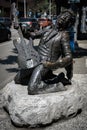 Statue of Jimi Hendrix in Seattle